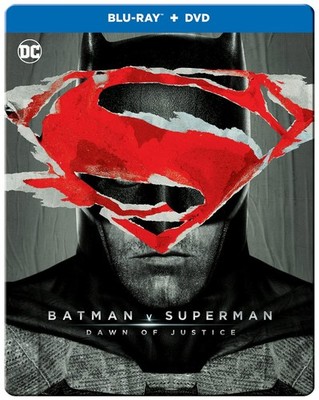 Batman V Superman- Dawn of Justice Steelbook Blu-ray Ben Affleck NEW