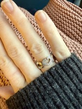 Cartier C de Cartier Diamond Hearts Ring 18K White Gold