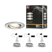 LED Einbauleuchte Nova Plus 3Er-Set Schwenkbar IP65 Rund 93 Mm 30° GU10 3X7W 3X4