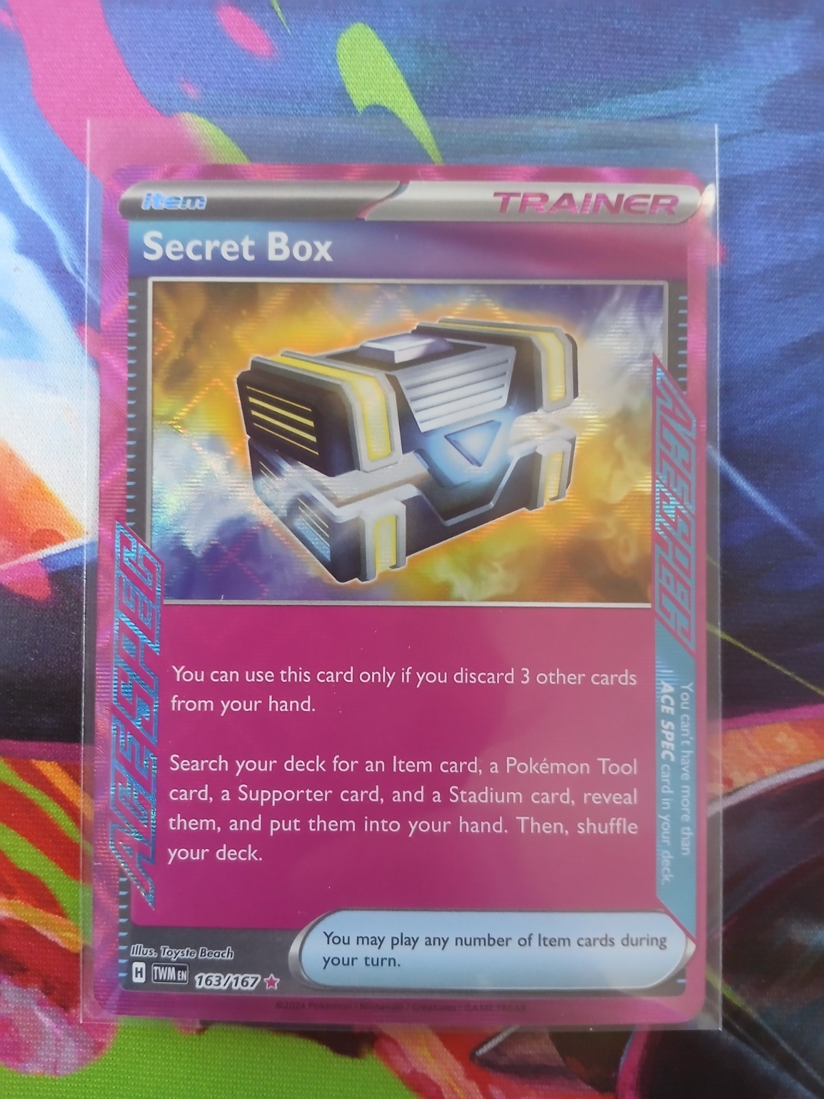 Secret Box 163/167 Twilight Masquerade ACE SPEC Rare Holo Pokemon Card NM