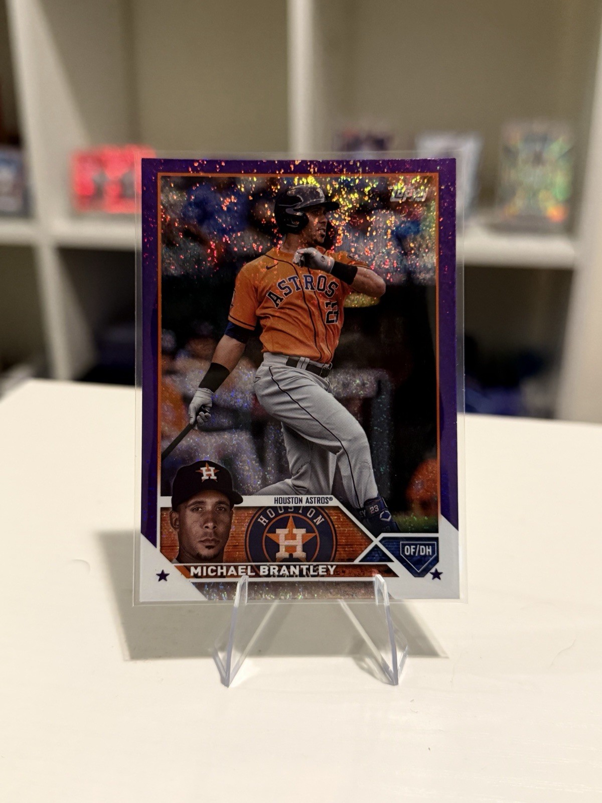 2023 Topps Series 2 - Michael Brantley #628 Purple Foil /799