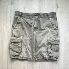 Vintage Y2K Union Bay Baggy Wide Leg Cargo Shorts Mens 38 Tan Skater 2000s
