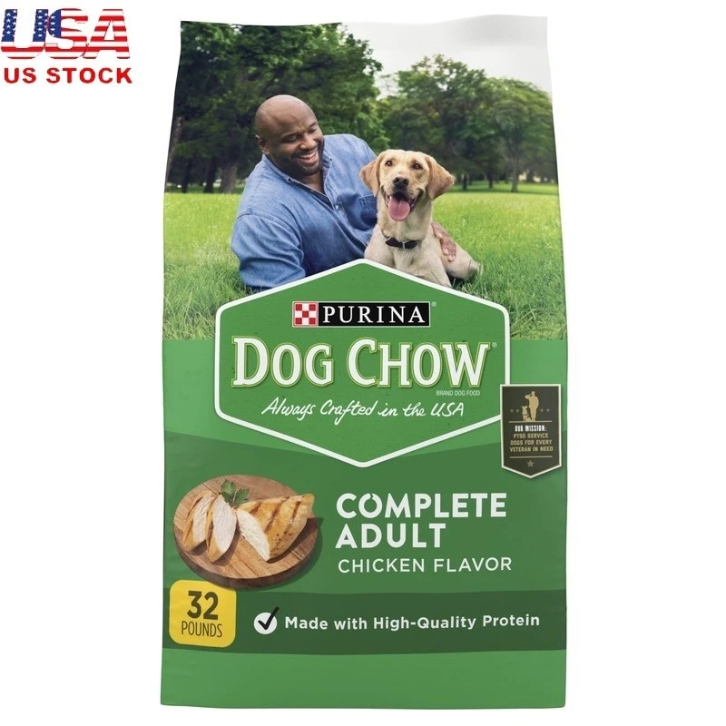 Real Chicken Dry Dog Food High Protein Complete Nutrition Adult 32lb Kibble New