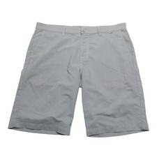Travis Mathew Golf Shorts Mens Size 39 Gray Microstripe Performance Stretch