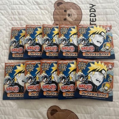Naruto Collection Tin Badge Unopened Set of 10 Items