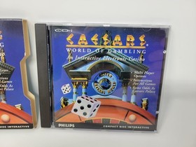 Philips CD-i CDI Caesars World of Gambling W/ Slipcover Tested Free US Shipping!