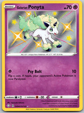 Galarian Ponyta Shiny Holo Rare Shining Fates: Shiny Vault Holo SV047/SV122 NM on eBay