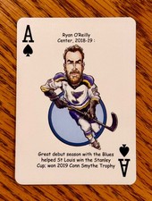 Ryan O'Reilly - Hero Decks caricature playing card - St. Louis Blues