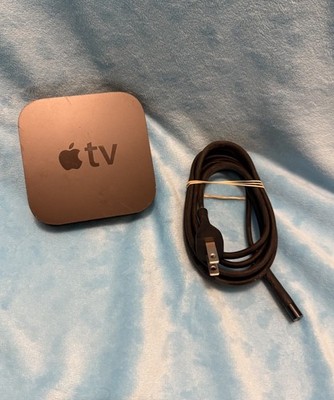   Apple TV 3rd Gen A1469 Smart Media Streaming Player MD199LL/A Console & Cord