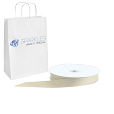 Grosgrain Ribbon 7/8" Wide 50 Yd Yard Roll - Light Brown - Solid Reels Party pt