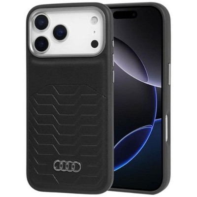 Handyhülle Case iPhone 17 Pro Max Audi GT MagSafe Kunstleder schwarz Logo