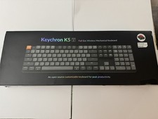 Keychron - K5 Max 100 Custom Wireless RGB Mechanical Keyboard with Programma...