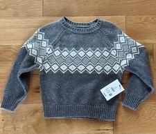 New NWT Boys Size 4/5 Grey Sweater