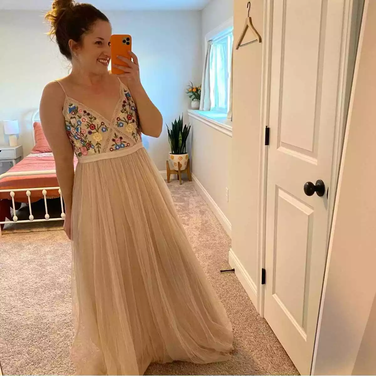 Needle & thread embellished bodice clearance tulle maxi gown in lavender