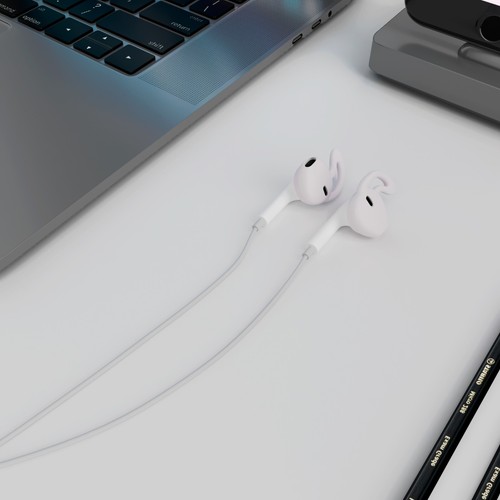 Ganchos para orejas de goma suave auriculares antideslizantes cubierta puntas para Apple AirPods - Imagen 2 de 2
