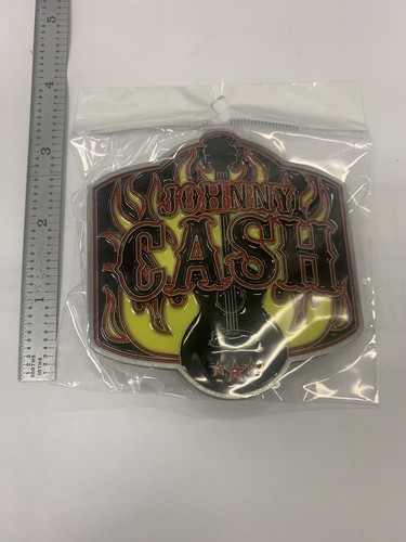 Johnny Cash Metal Enamel Looking Belt Buckle, The man In Black, New Belt Buckle - Picture 5 of 6