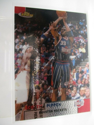 1999-00 Finest #62 Scottie Pippen TRAILBLAZERS w/coating - 第 1/2 張圖片