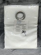 Brand New Crushed Voile Sheer Window Curtain Panel Grommet Top 51 x 84 Ivory