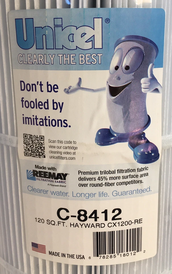 Unicel C8412 120 Sq. Ft. Swimming Pool & Spa Replacement Filter Cartridge  - Image 2 of 3