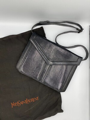 SaintLaurent Black Shoulder Bag Clutch Bag