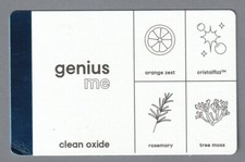 Carte publicitaire - advertising card  - Genius Me de Paco Rabanne recto verso