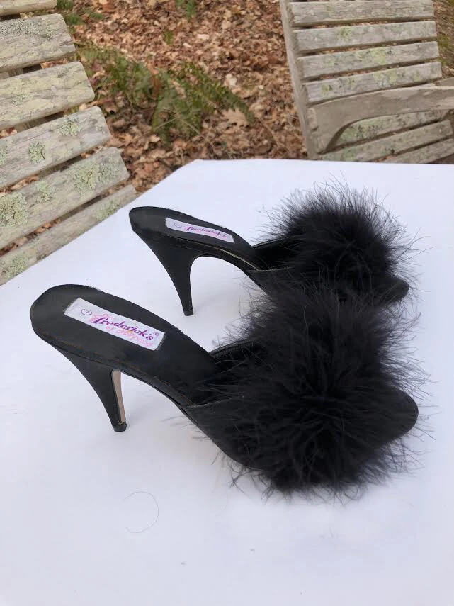 Marabou feather mules sale