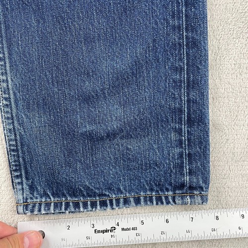 J Brand Kane Jeans Men 32x34 Blue Reeve Denim Slim Straight Made in USA Designer - Picture 9 of 12