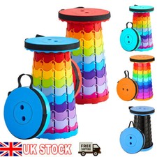 6 Color Folding Stool Portable Telescopic Chair Seat Camping Retractable Outdoor