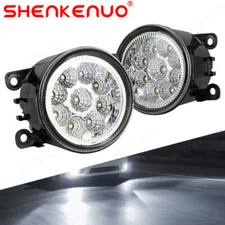 Pair Clear Lens LED Fog Light Driving Lamp Assembly For 2006-2012 Toyota RAV4