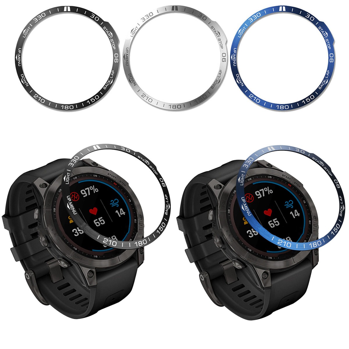 Metal Bezel Insert For Garmin Fenix 7 7X Smartwatch Bezel Ring