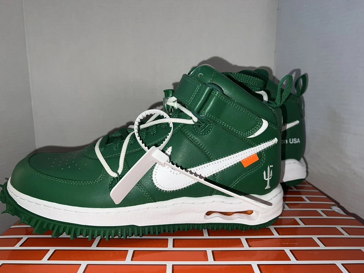 Nike Air Force 1 Mid Off-White Pine Green All Leather Is Much