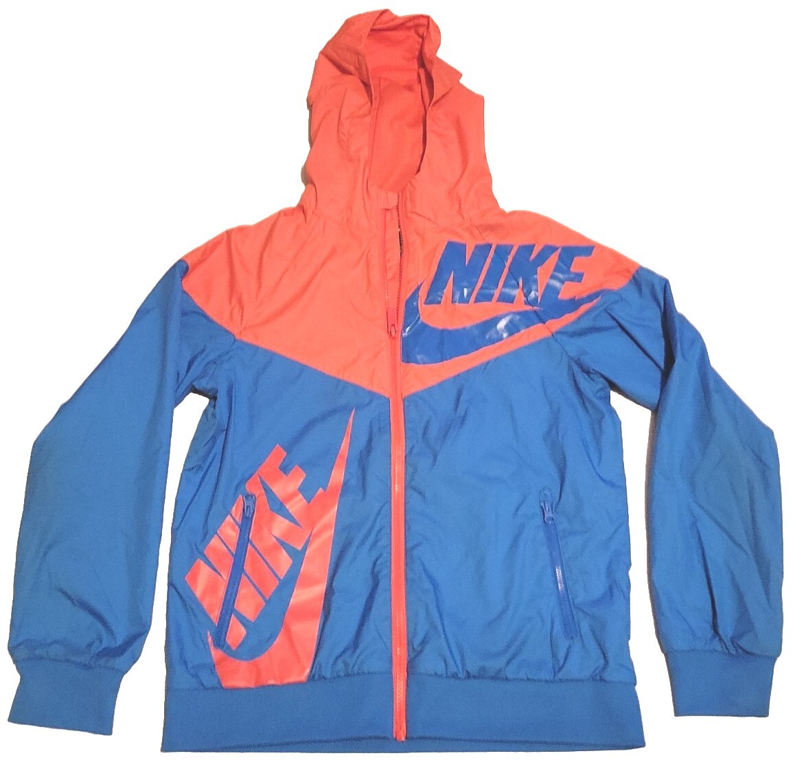Nike Blue Orange Lightweight Jacket Windbreaker W… - image 3