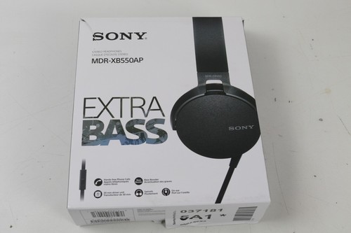 Sony Mdrxb550Ap/B On-Ear Headphones With Mic - Black MDRXB550AP/B -  Preowned 27242902961 | eBay