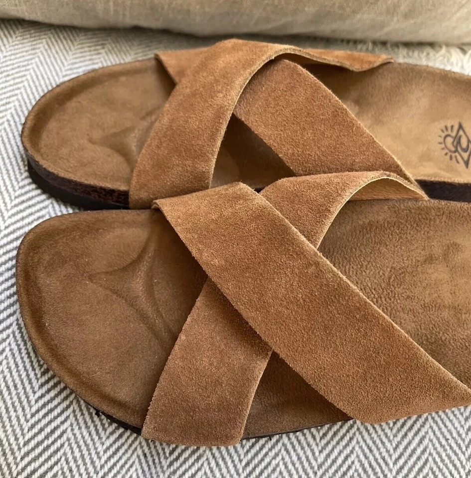 Sandalias sin cordones Rip Curl Stella marrón gamuza cómodas talla 39/8-8,5 EXCELENTES Foto 4 de 4