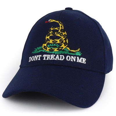 Don't Tread On Me Snake Gadsden Flag Embroidered Structured Ball Cap FREE  SHIP
