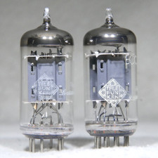 Matched Pair Telefunken ECC82/12AU7 Long Ribb...