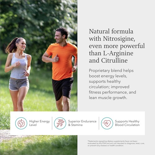 BloodFlow-7 Nitric Oxide Supplement with Nitrosigine 60caps Dietary Supplement - Picture 4 of 6