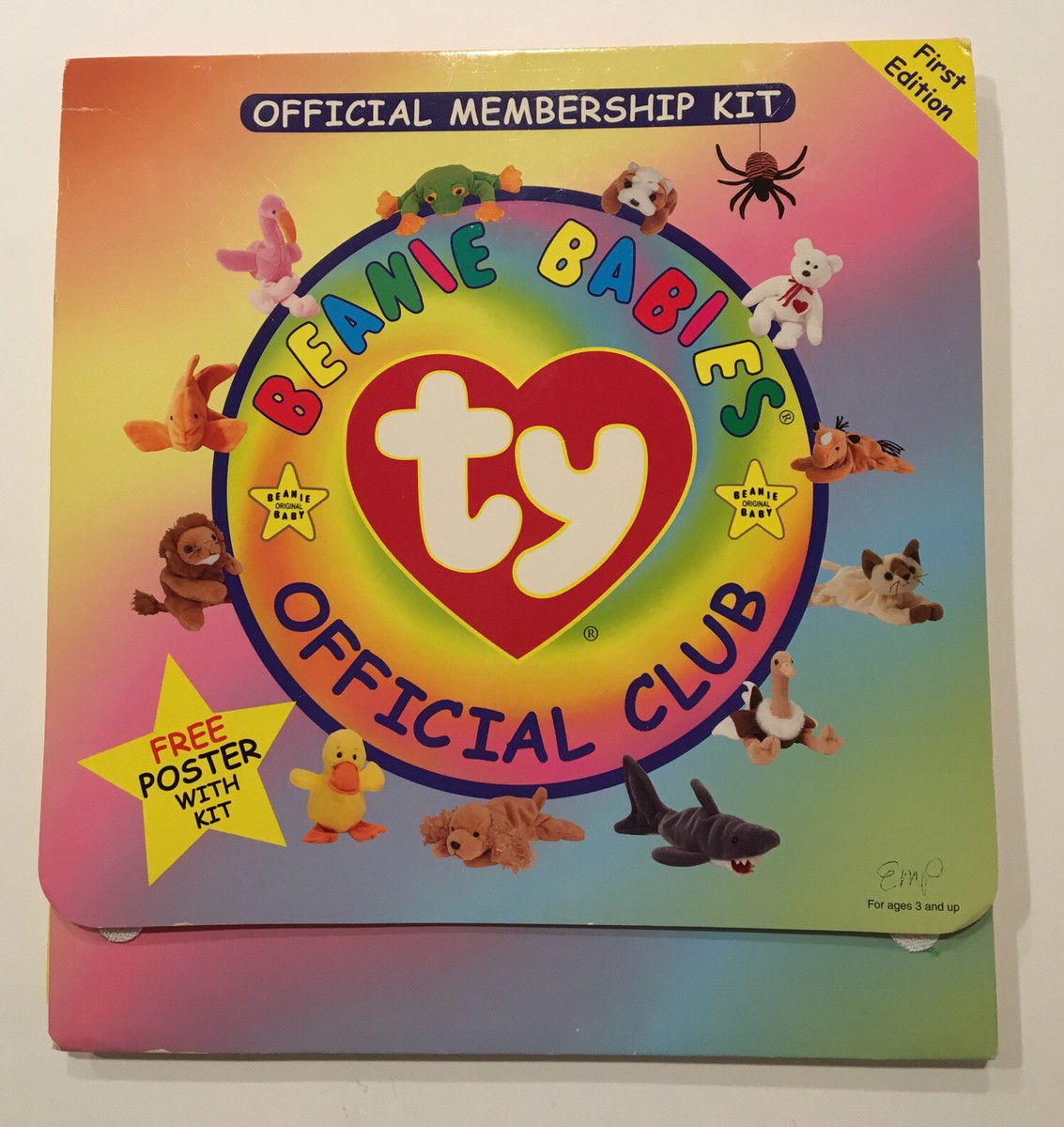 Ty Beanie Babies 1ST FIRST EDITION Official Club Binder MEMBERSHIP