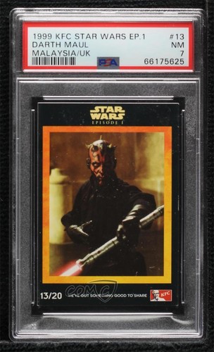 1999 KFC Star Wars Episode 1 UK Darth Maul #13 PSA 7 0b3o - Picture 1 of 3