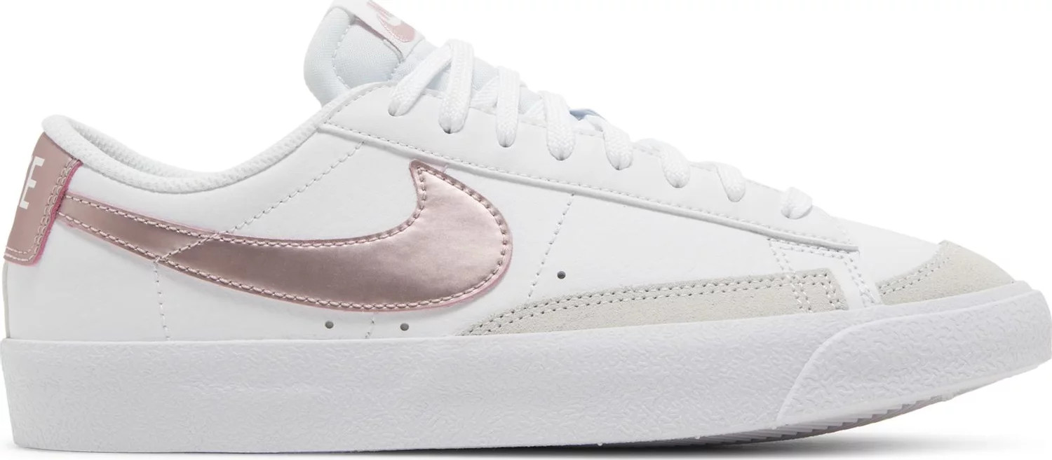 Кроссовки Nike Blazer Low 77 GS White Pink Glaze DA4074-105 женские на 7 лет 8,5