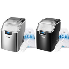 44Lbs/24H Nugget Ice Makers Countertop Soft Chewable Pellet Ice Self-Cleaning