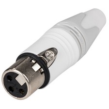 Neutrik NC3FXX-WT 3pin White Female XLR