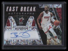 2019-20 Panini Prizm Fast Break Autographs Black 39 Dwyane Wade Auto 1/1