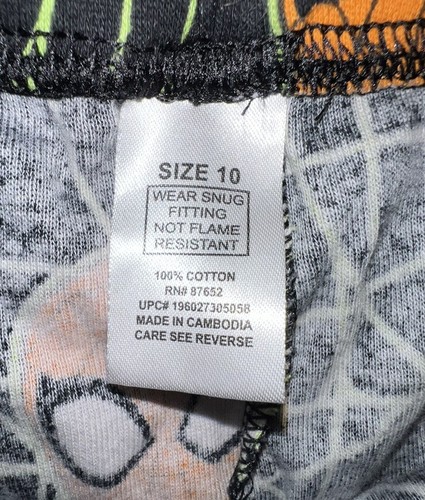 Marvel Spiderman Boy's Orange/Black Halloween Snug Fit Pajamas Pants/Shirt Sz 10 - Picture 11 of 15