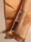 Vintage Rhodia Golden Yellow Color Long Scarf woven in France 7" x 36" Near Mint — photo 4