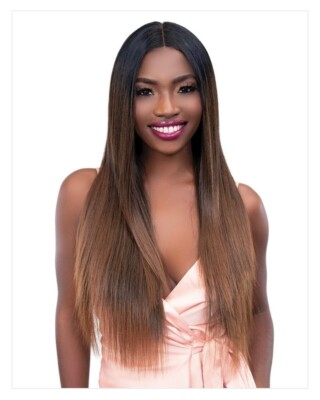 Janet Collection Essentials HD Swiss Lace Front Wig Eunice Color:M.BLY/Caramel 