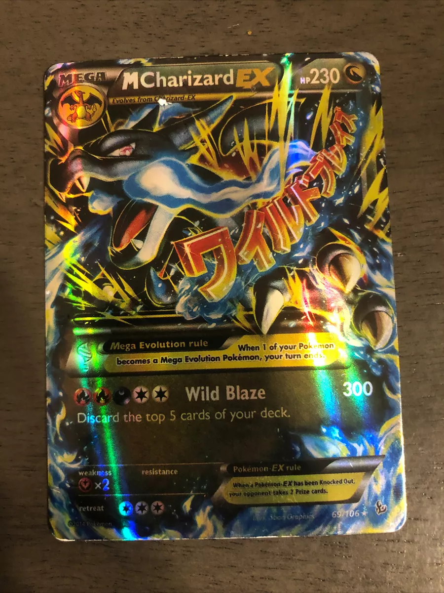  Pokemon - Mega-Charizard-EX (108) - XY Flashfire - Holo : Toys  & Games