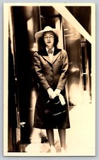 Photos (2) 1930s Working Women Gloves & Dress At work using Royal Typewriter thumbnail