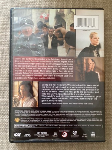 Westworld Season 3 - Free Will is Not Free - DVD - CAN PLAY IN UK - Picture 2 of 4