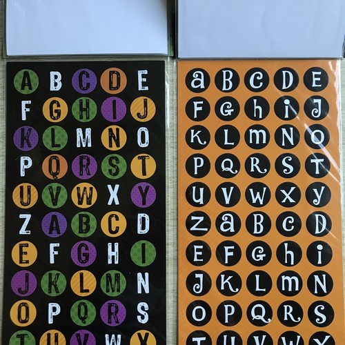 Halloween Words Letters Numbers Stickers Lot of 2 Studio g Flip Pack - Picture 3 of 7